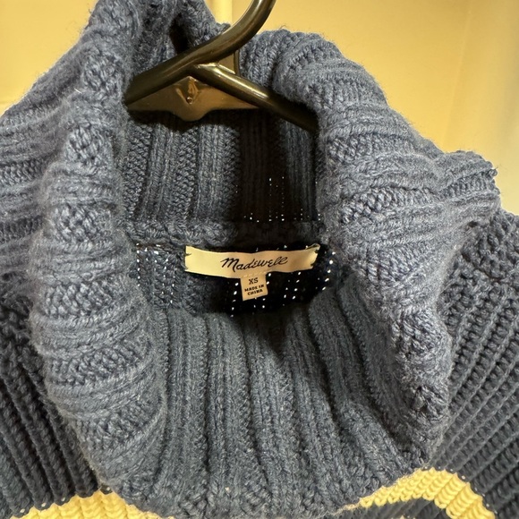 Madewell striped turtleneck sweater, size XS - Picture 2 of 5